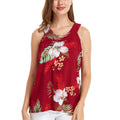 Women's Tank Top in Pineapple Garden Red