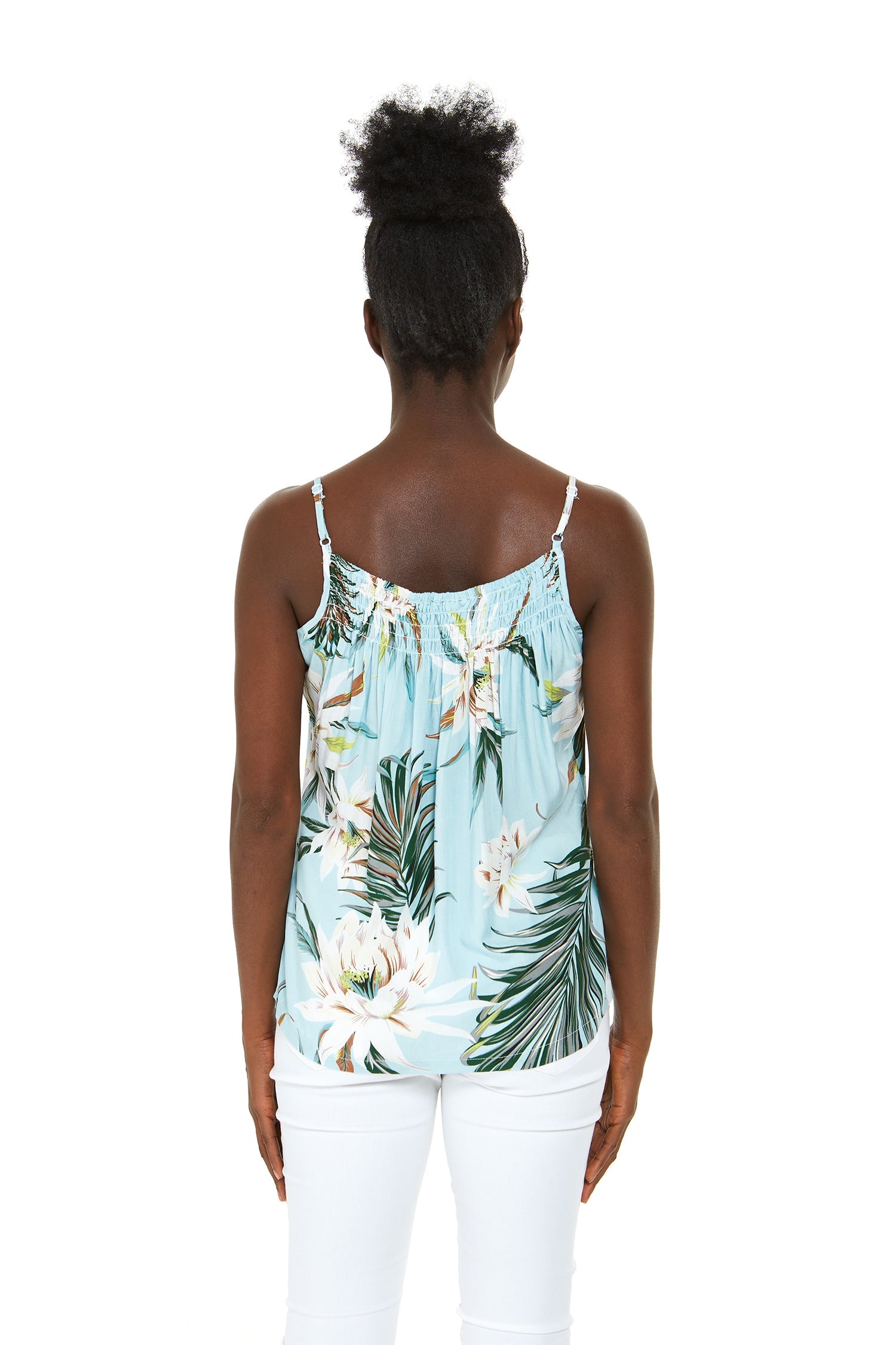 Women's Spaghetti Strap Top in Wispy Cereus Light Blue