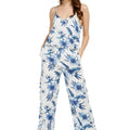 Women's Strap V with Pockets Jumpsuit  in Day Dream Bloom