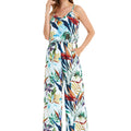 Women's Strap V with Pockets Jumpsuit in Lost in Paradise