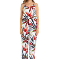 Women's Strap V with Pockets Jumpsuit in Garden at Dawn