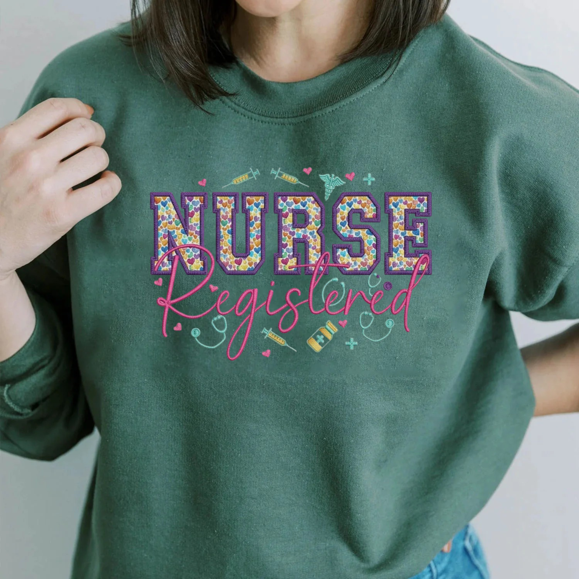 Registered Nurse Applique Embroidery File