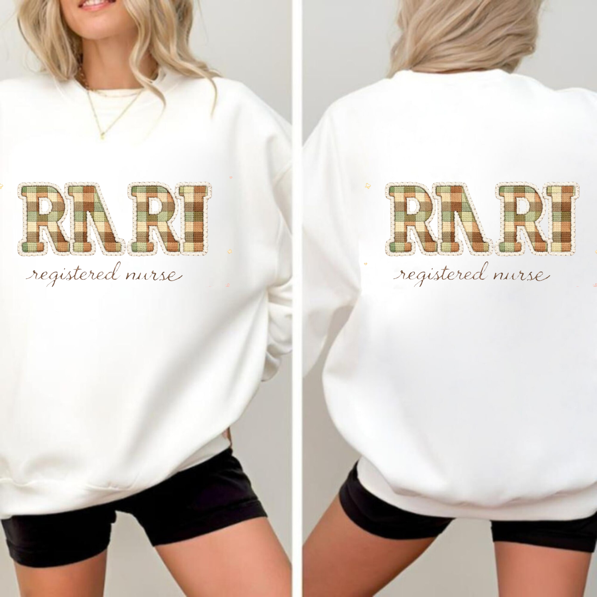 Registered Nurse RN Embroidery Sweater