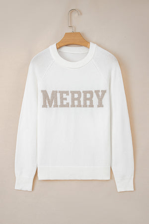 Merry Christmas Raglan Sleeve Sweater