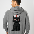 Funny Nurse Cat Embroidery Hoodie