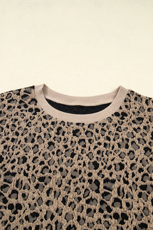 Amaya Textured Ribbed Trim Long Sleeve PLUS Top