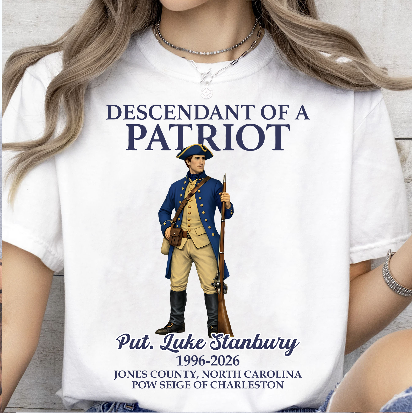 Custom Name Descendant Of A Patriot Bright Shirt | Personalized 250 Years USA Sweatshirt | Patriotic Tee 684471