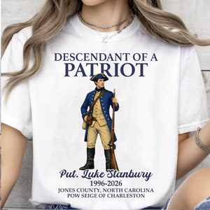 Custom Name Descendant Of A Patriot Bright Shirt | Personalized 250 Years USA Sweatshirt | Patriotic Tee 684471