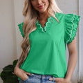 Mia Layered Short Sleeve Blouse