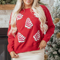 Ellayara Patched Dropped Shoulder Sweatshirt