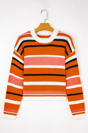 Mirissa Shoulder Cropped Pullover Sweater