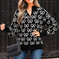 Elizabeth Shoulder Zipped Collar Sweater