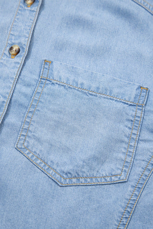 Daphne High Low Chambray Shirt