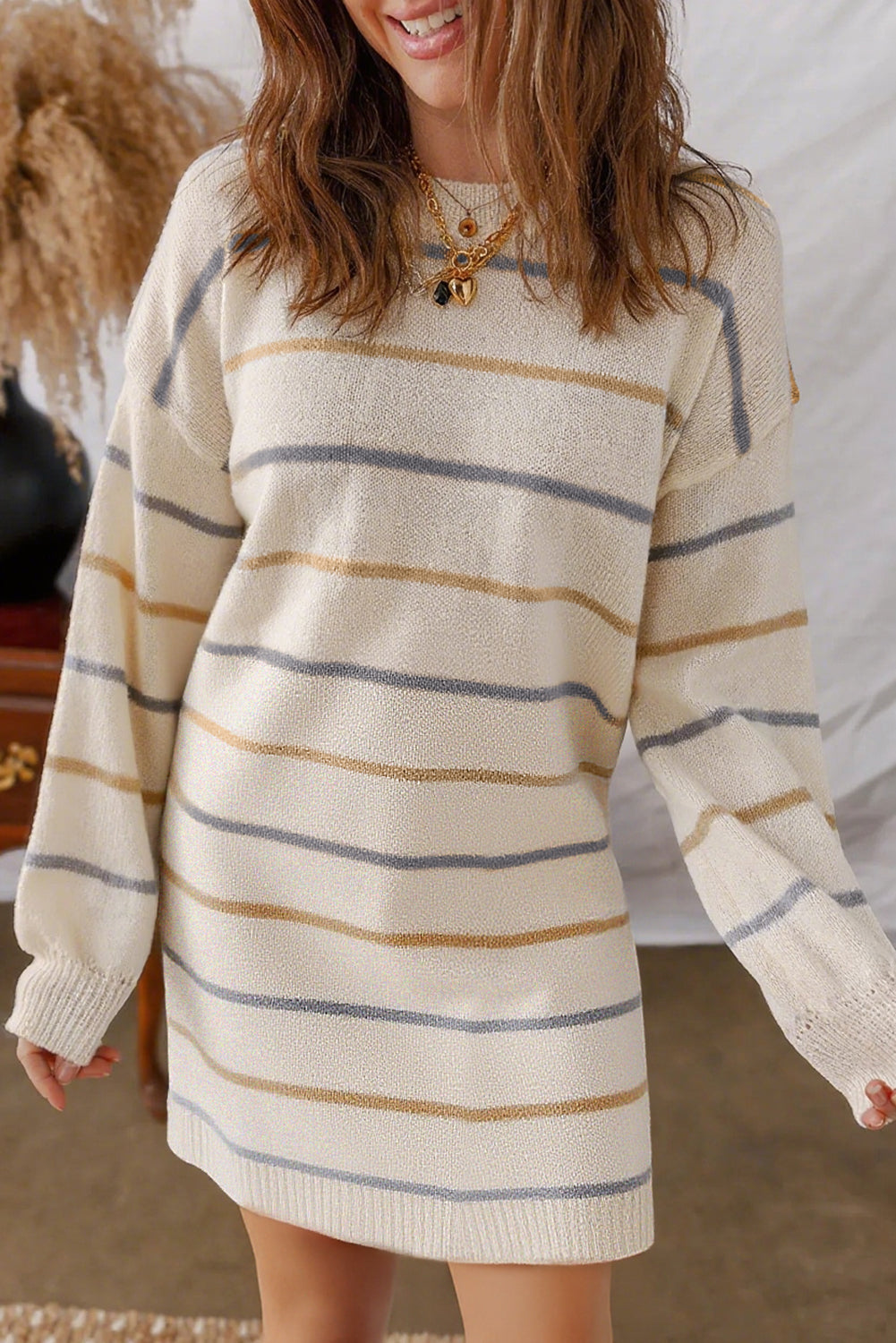 Scarlett Drop Shoulder Shift Sweater