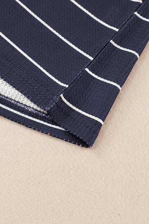 Simone Henley Waffle Knit Top