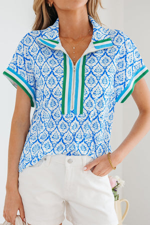 Jade Sleeve Summer Blouse Top