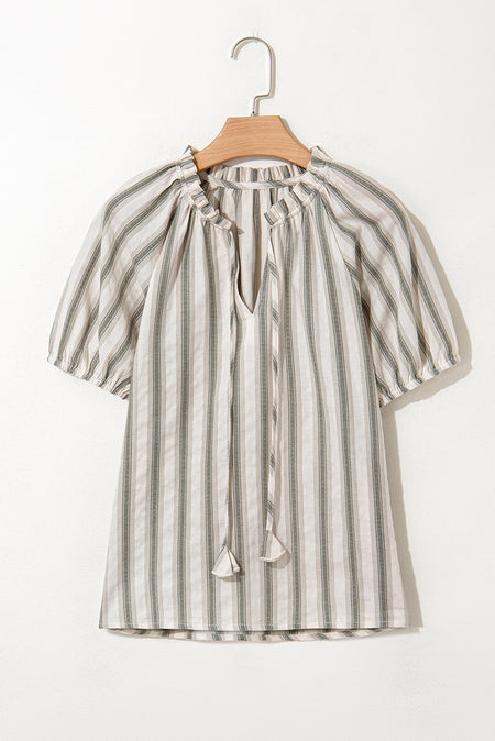 Lorelai Tie Short Sleeve Blouse