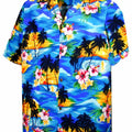 Tropical Paradise Boys Hawaiian Shirt in Blue