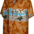Boards on the Beach Boys Hawaiian Shirt in Orange