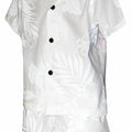 Hibiscus Shadows Boys 2 Piece Tropical Cabana set in White