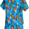 Surf Boards Boys 2 Piece Tropical Cabana set in Blue