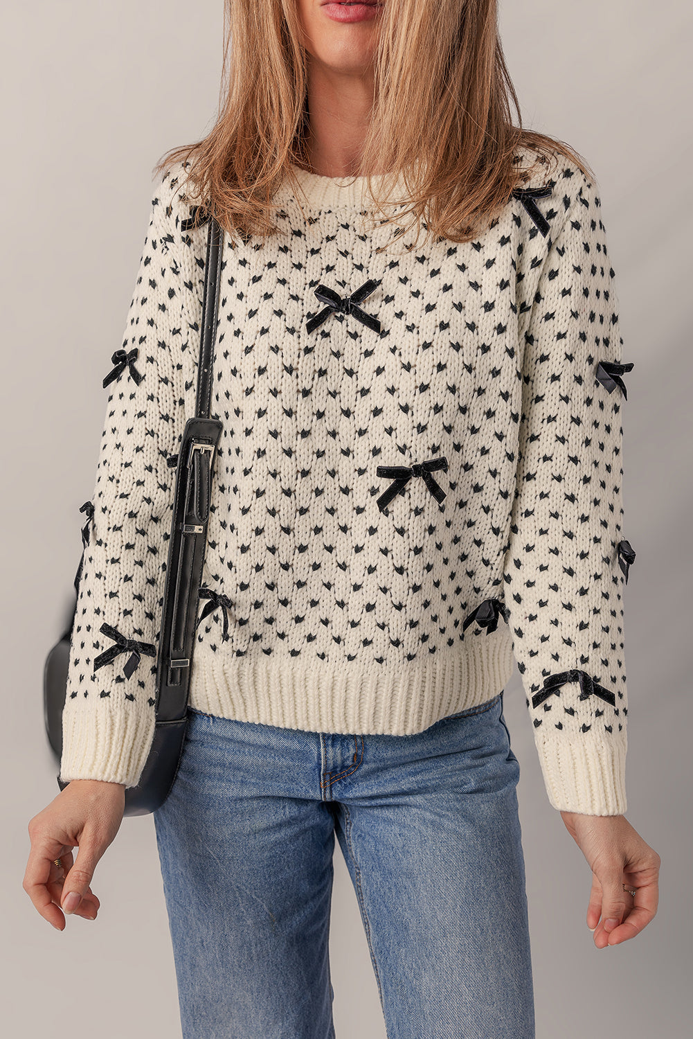 Scarlett Contrast Ribbed Edge Sweater