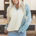 Syllena Collared Boxy Fit Sweatshirt