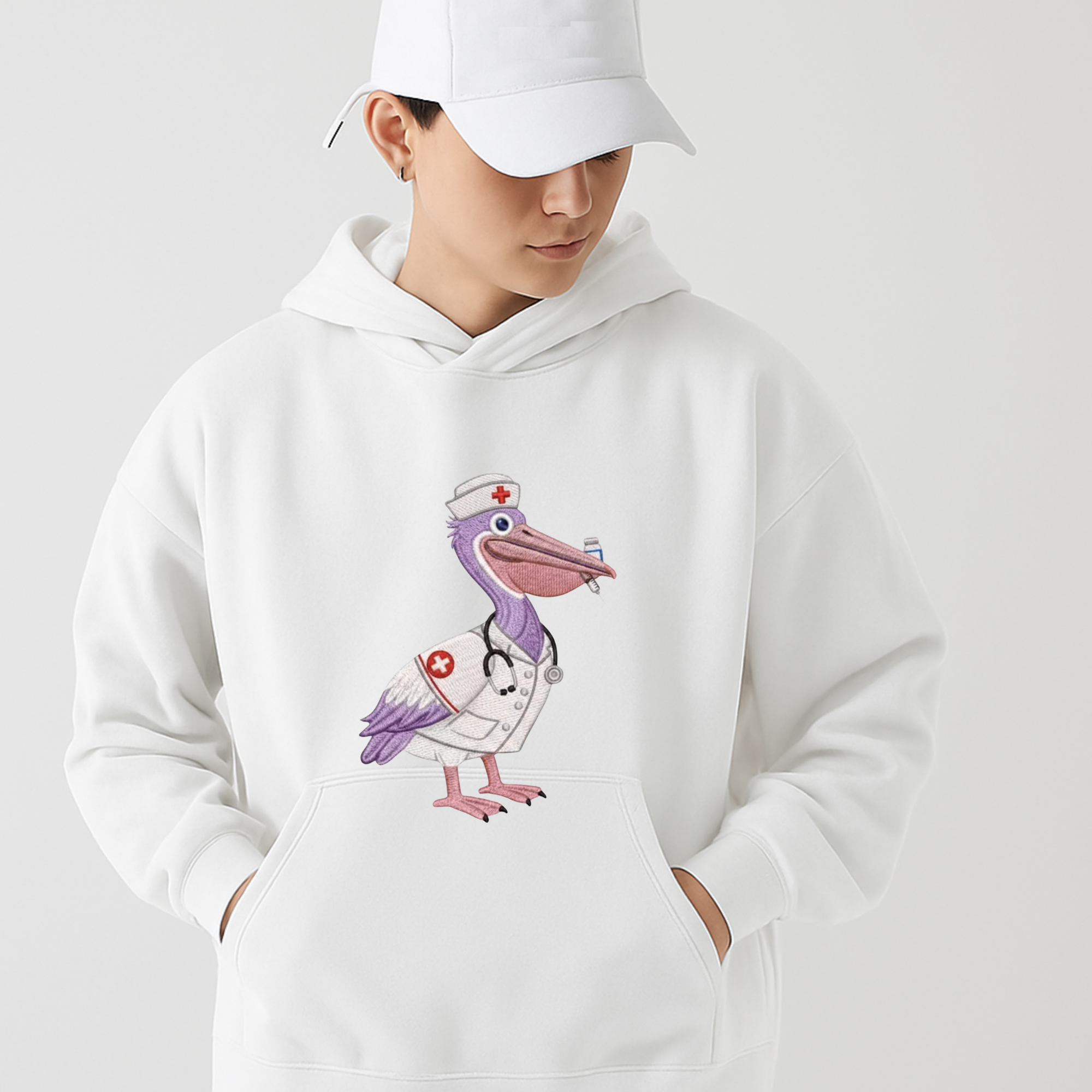 Mardi Gras Embroidery Hoodie