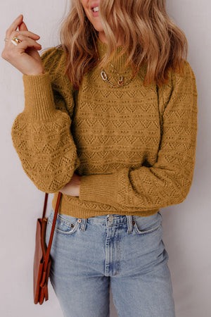 Aria Edge Balloon Sleeve Sweater
