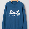 Emiyra Embroidered Graphic Western Sweater