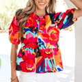 Kylee Puff Sleeve Babydoll Blouse