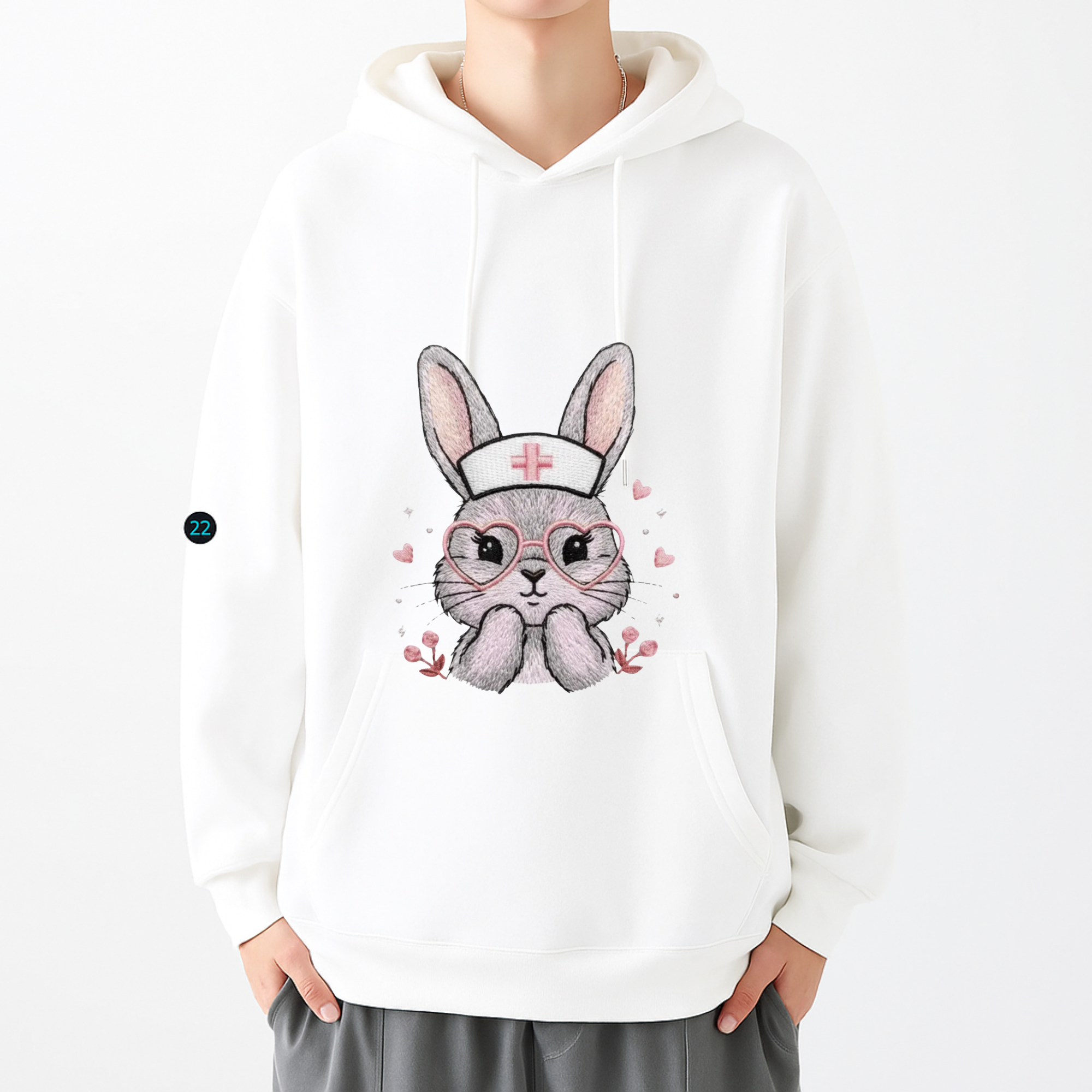 Mardi Gras Embroidery Hoodie