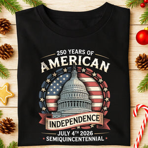 250 Years Of America Front Shirt