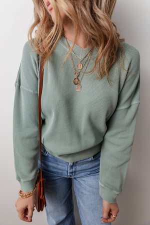 Halo Knit Drop Shoulder Top