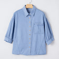 Londyn Bracelet Sleeve Chambray Shirt