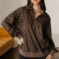 Alaya Quarter Zip Corduroy Sweatshirt