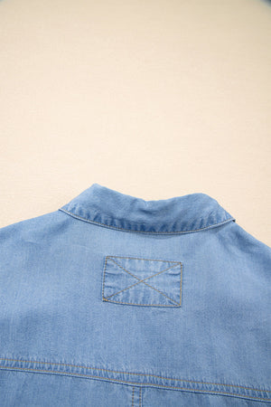 Daphne High Low Chambray Shirt