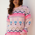 Kayaetta Knit Feather Cuffed Sweater