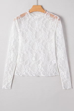 Brittany Mock Slim Fit Long Sleeve Top