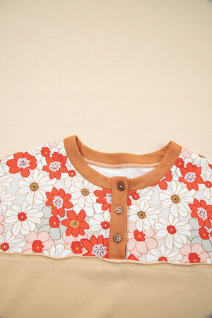 Azari Plaid Patchwork Casual Top
