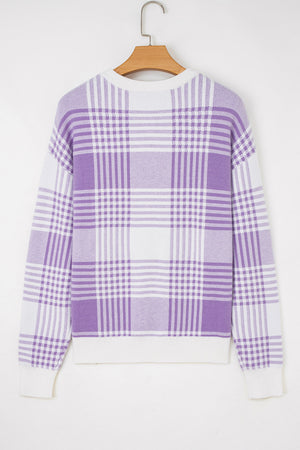 Giuliana Ribbed Trim Loose Sweater