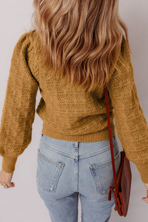 Aria Edge Balloon Sleeve Sweater