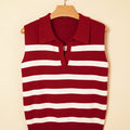 Ariya Stripe Collared Sweater