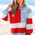 Simone Flag Vintage Oversized Pullover