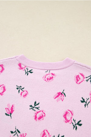 Sophia Drop Shoulder Cropped Sweater