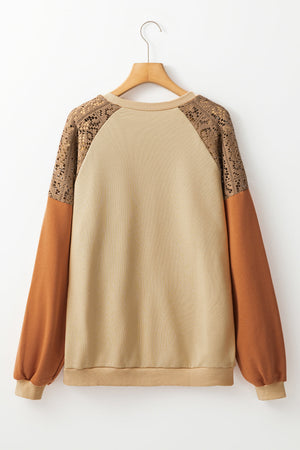 Scarlett Colorblock Drop Shoulder Sweatshirt