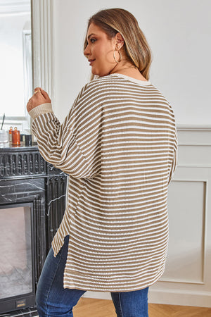 Lilianna Sleeve High Low PLUS Top