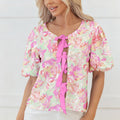 Ayla Short Puff Sleeve Blouse