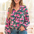 Cleo Collar Puff Sleeve Blouse