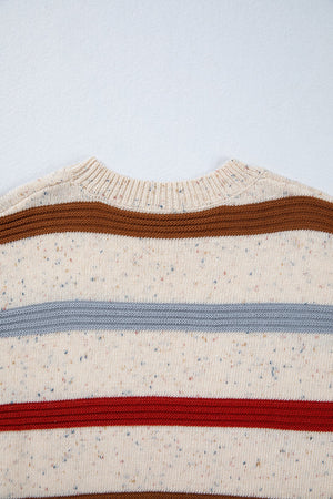 Vivienne Shoulder Heathered Knit Sweater